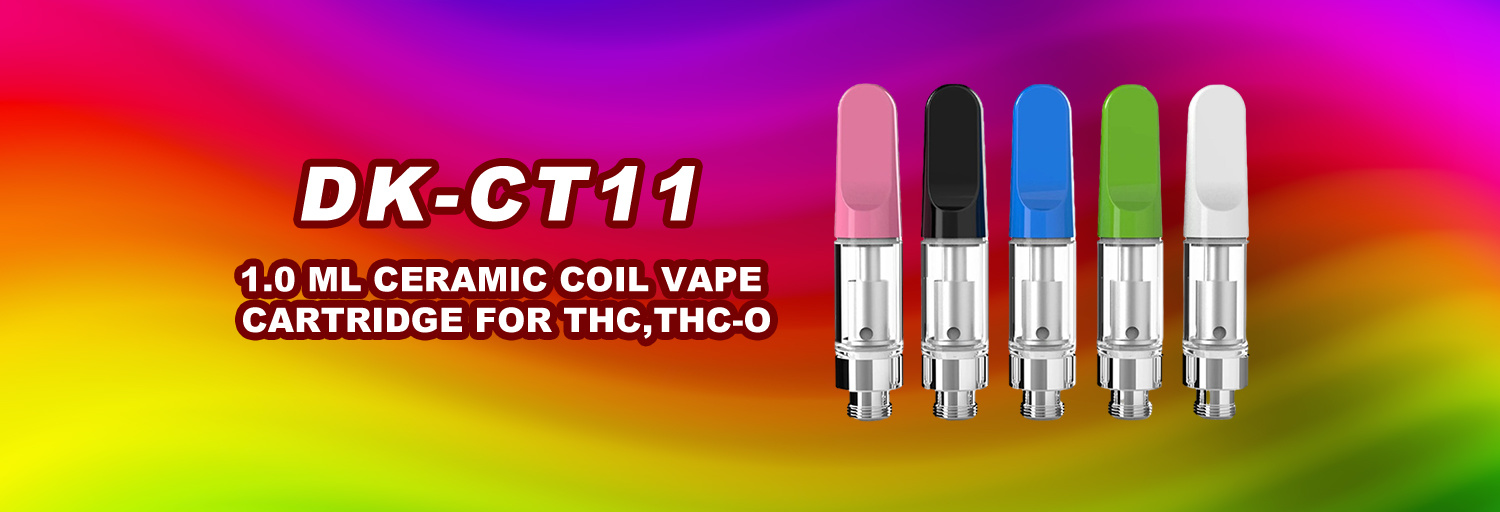 1.0 ml Ceramic Coil Vape Cartridge for THC,THC-O