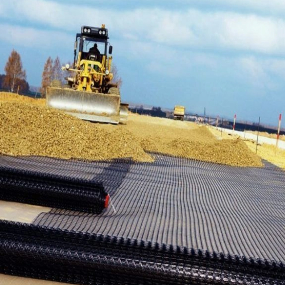 Inhibiting soil erosion PP Biaxial Geogrid