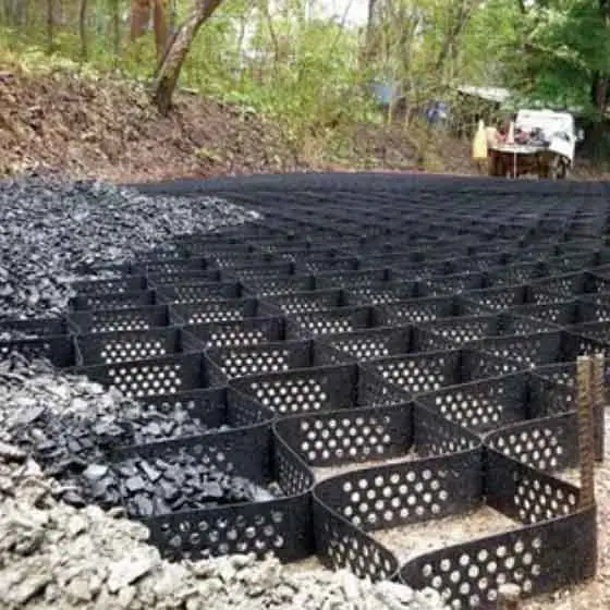 Smooth Textured Perforated Plastic HDPE Geocell for Retaining Wall