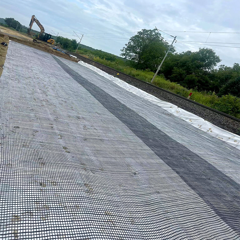 Polypropylene Geogrid Fence Mining Reinforcement Pp Plastic Net Biaxial Geogrid