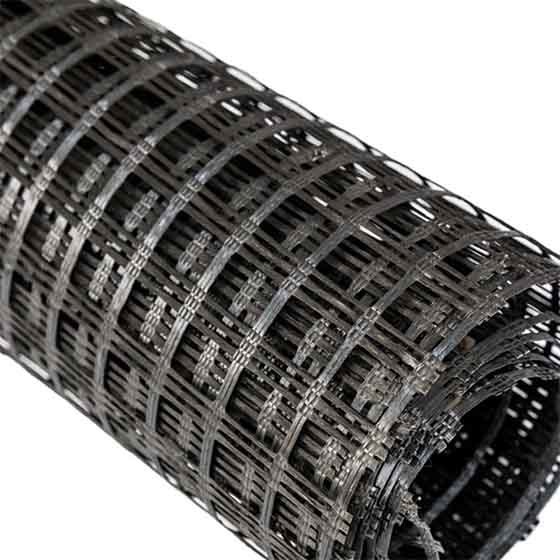 Abutment foundation Polyester Geogrid