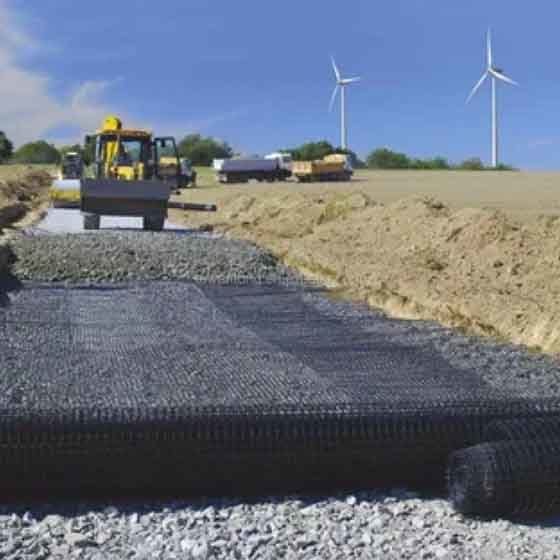 Mining mountain body Polyester Geogrid