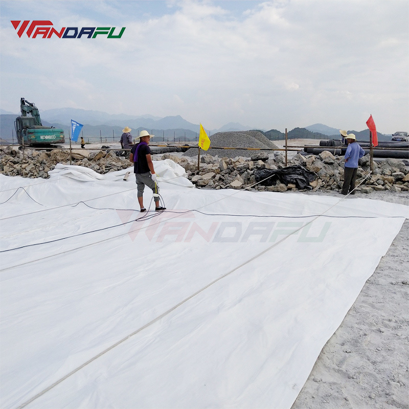 How to lay nonwoven geotextile fabric