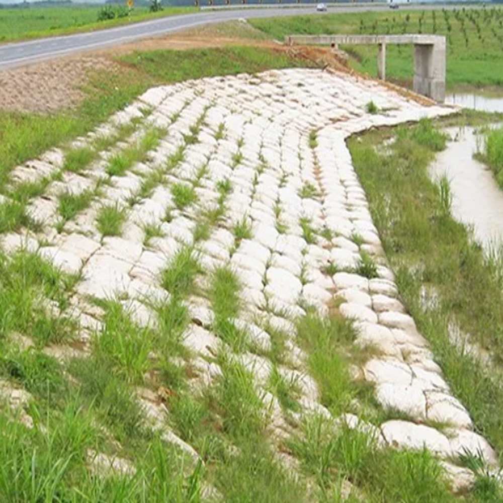 Beige Color PP Nonwoven Geobag Used for Erosion Control System