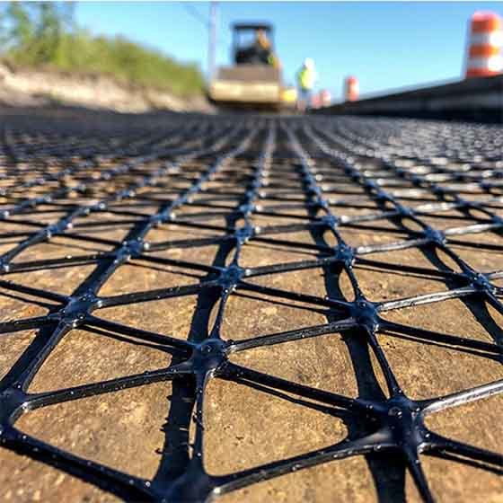 Airport runway PP Triaxial Geogrid