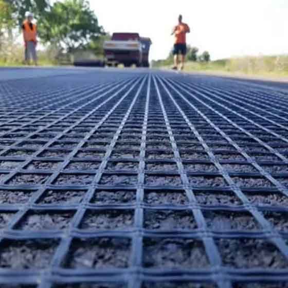 400kn/M Polyester Woven Polyester Geogrid for Soft Soil Reinforcement