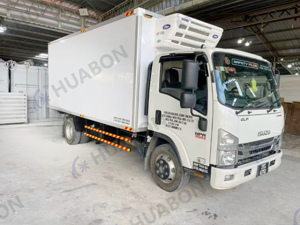 La unidad de refrigeración de camiones HUABON HT-750 instalada en el sudeste asiático