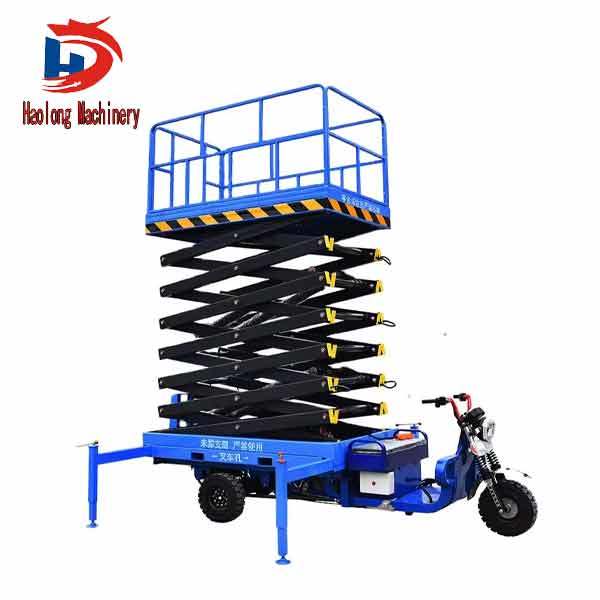 Electric tricycle lifting platform