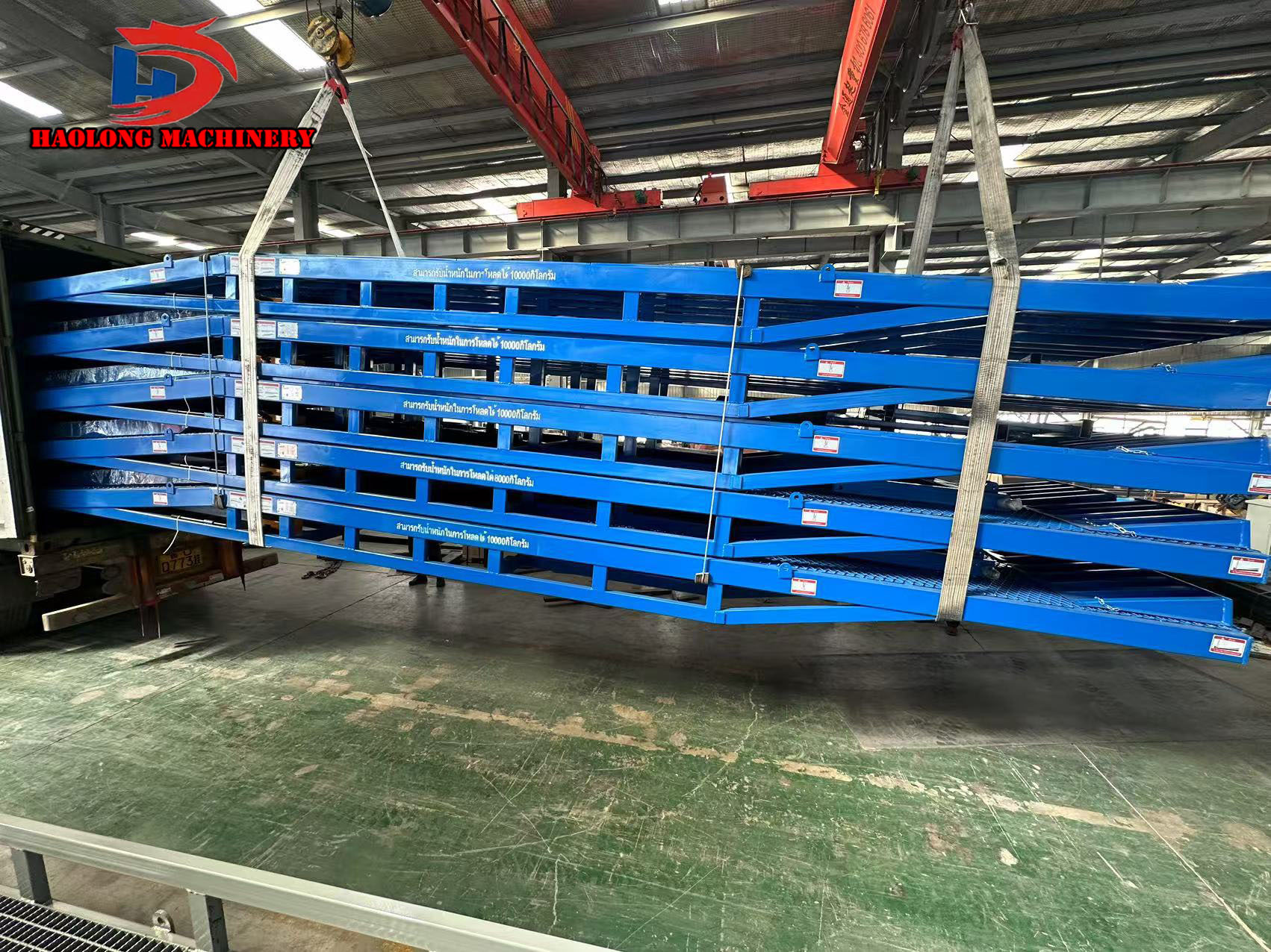 Export 5 sets of 10 ton mobile boarding bridges to Thailand