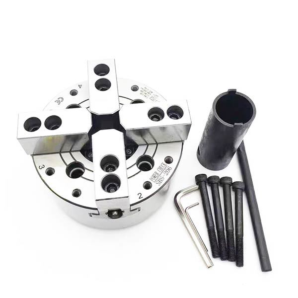 Four-jaw hollow hydraulic chuck