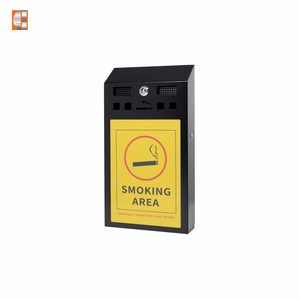烟头容器广告屏幕钢烟灰缸箱箱批发定制供应商