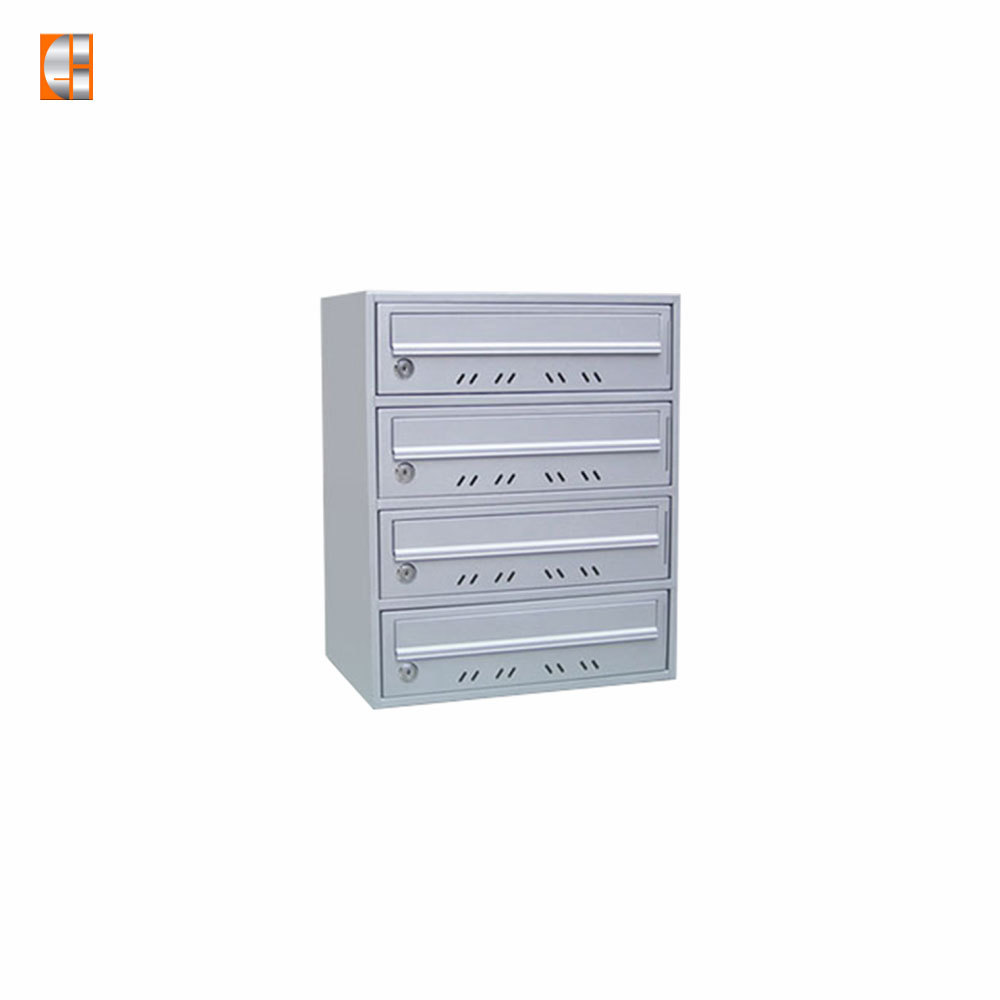 Apartment mailbox steel high quality lock multi-unit front loading letter box customized OEM supplier China