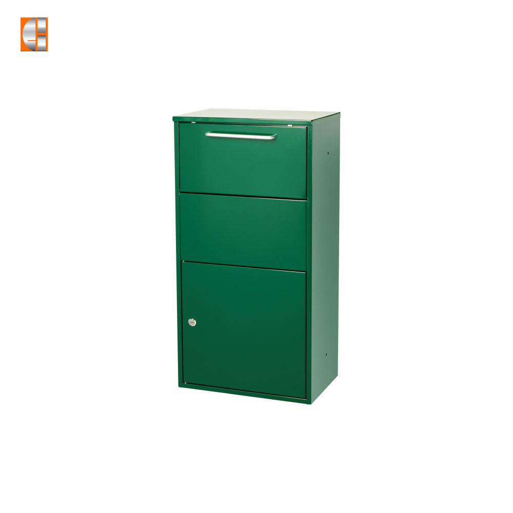 Parcel drop box steel locking package mailbox door front load  hot sale customized OEM metal manufacturer China
