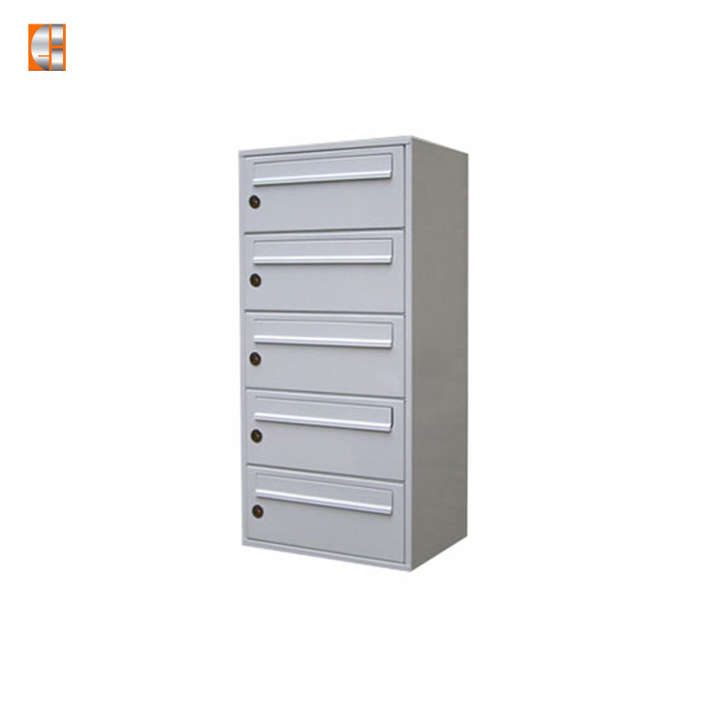 Apartment mailbox steel low price lock multi-unit front loading letter box customized OEM factory China