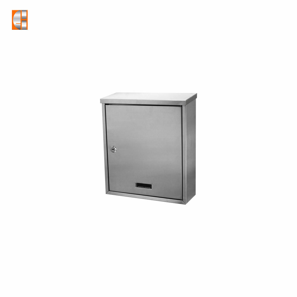 Mailbox stainless steel letter newspaper wall mount key locking classical post box low price supplier China