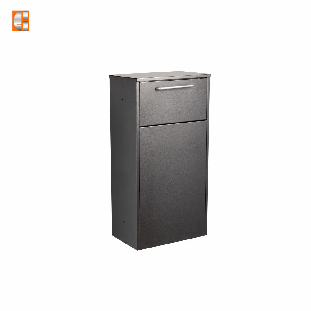 Parcel drop box steel locking package mailbox door front load high quality customized OEM metal factory China