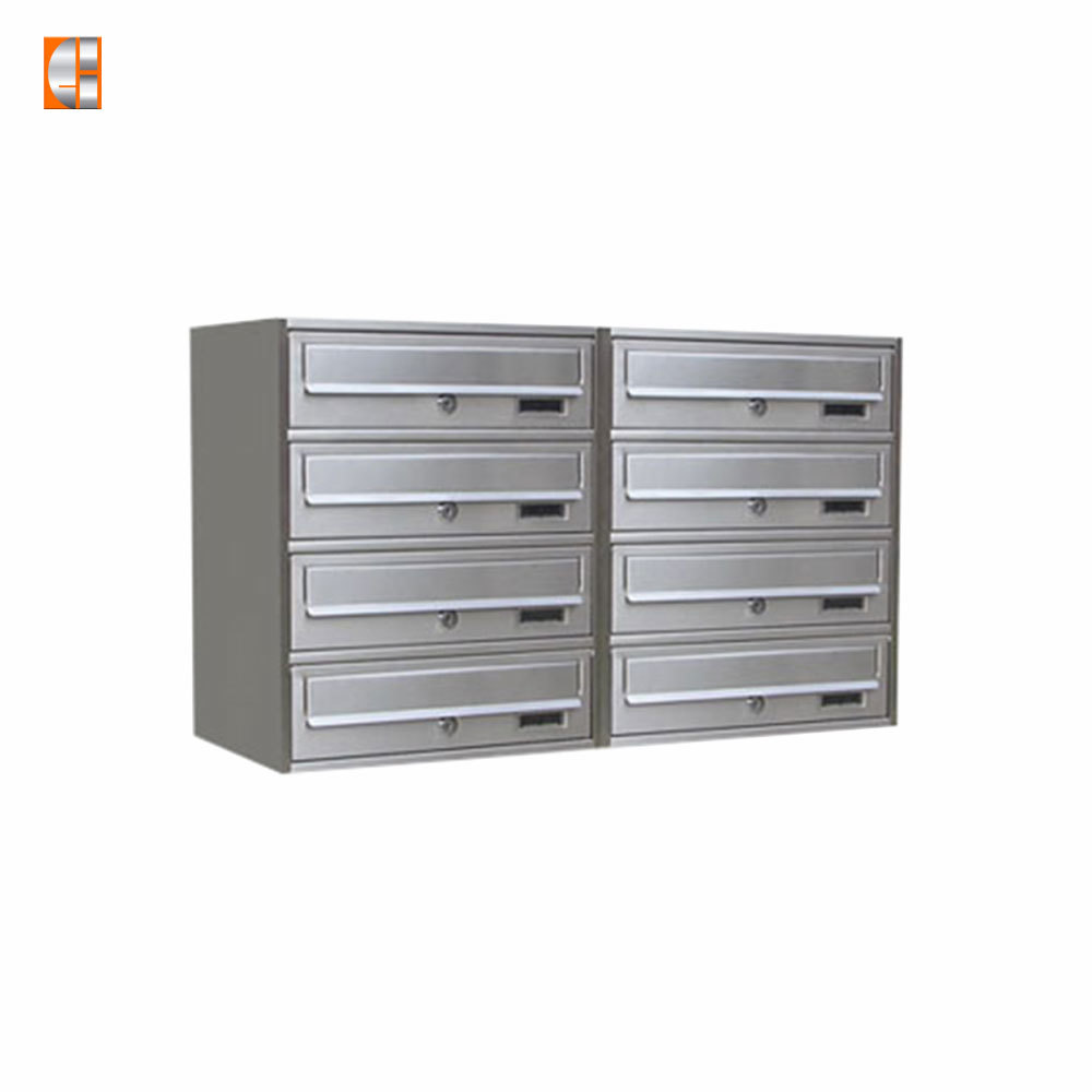 Apartment mailbox steel letter lock multi-unit wholesale vertical post box customized OEM manufacturer China