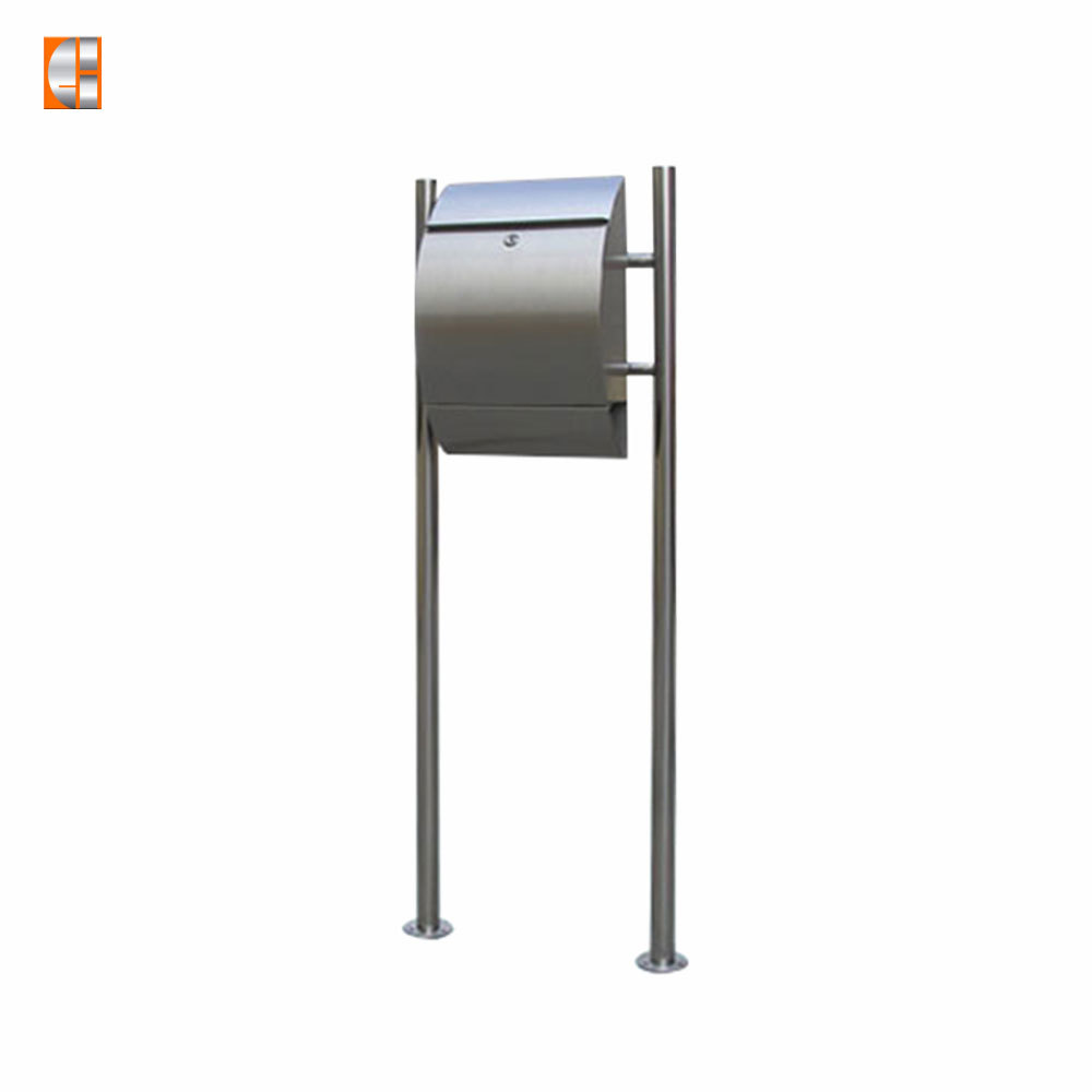 Post mount mailbox stainless steel newspaper free pole stand locking letter box high quality OEM manufacturer China