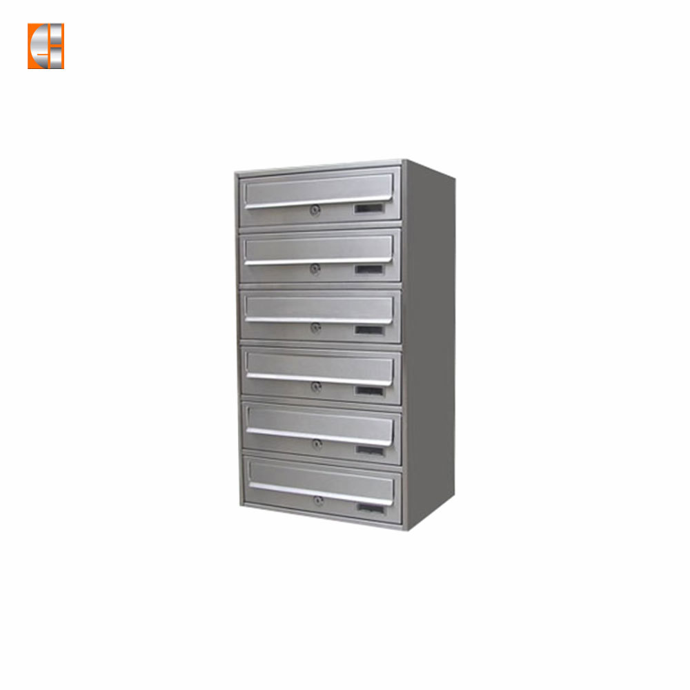 Apartment mailbox steel letter lock multi-unit commercial vertical post box customized OEM factory China