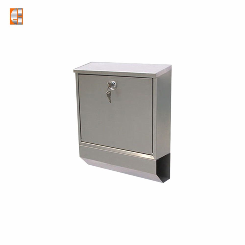 Mailbox stainless steel letter newspaper wall mount key locking outdoor post box low price supplier China