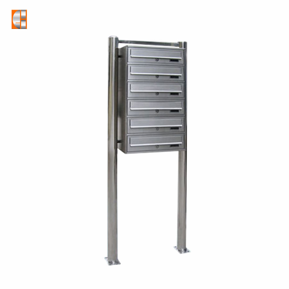 Post mount mailbox stainless steel free standing multi-unit lock letter box wholesale OEM supplier China