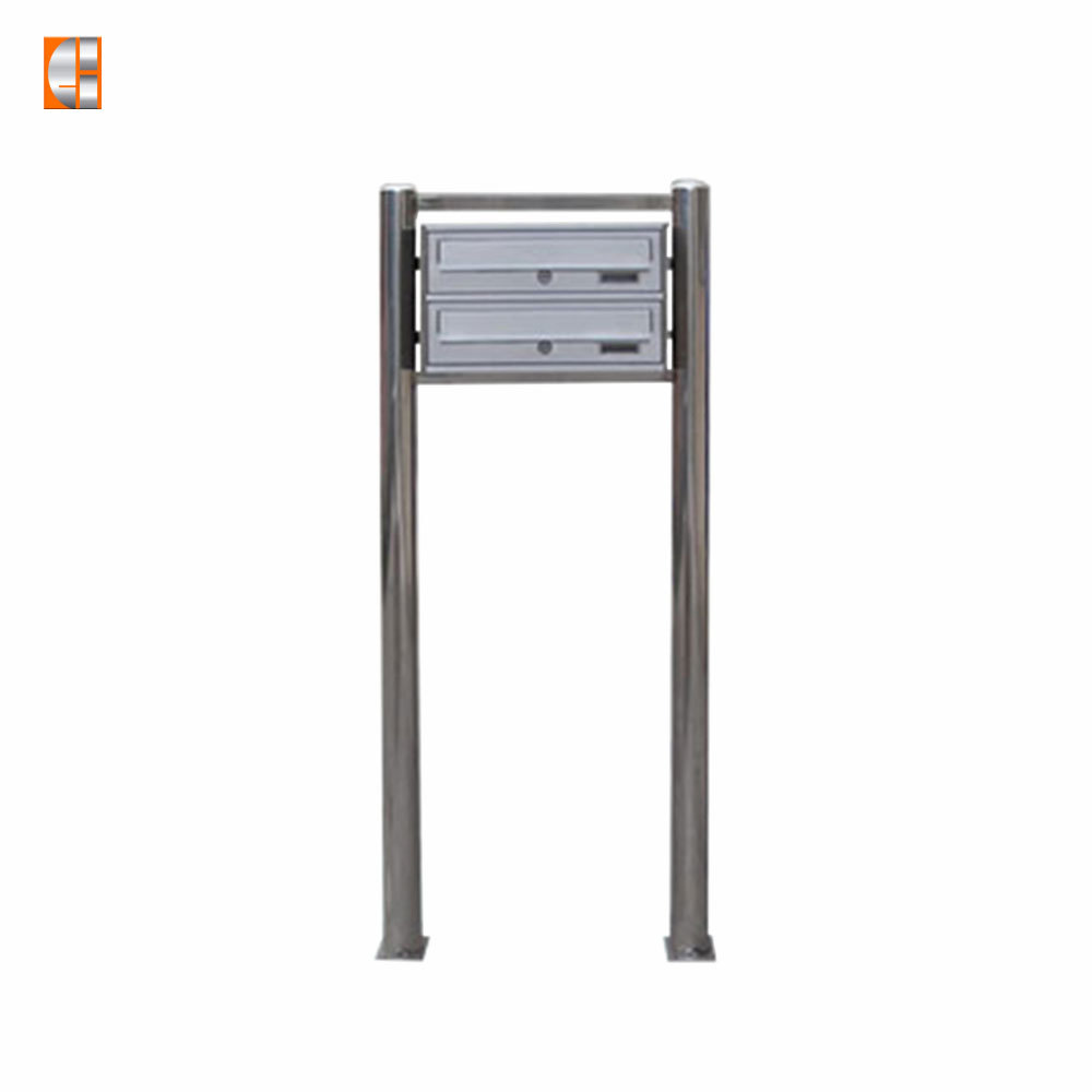 Post mount mailbox stainless steel pole standing multi-unit key lock letter box wholesale OEM supplier China