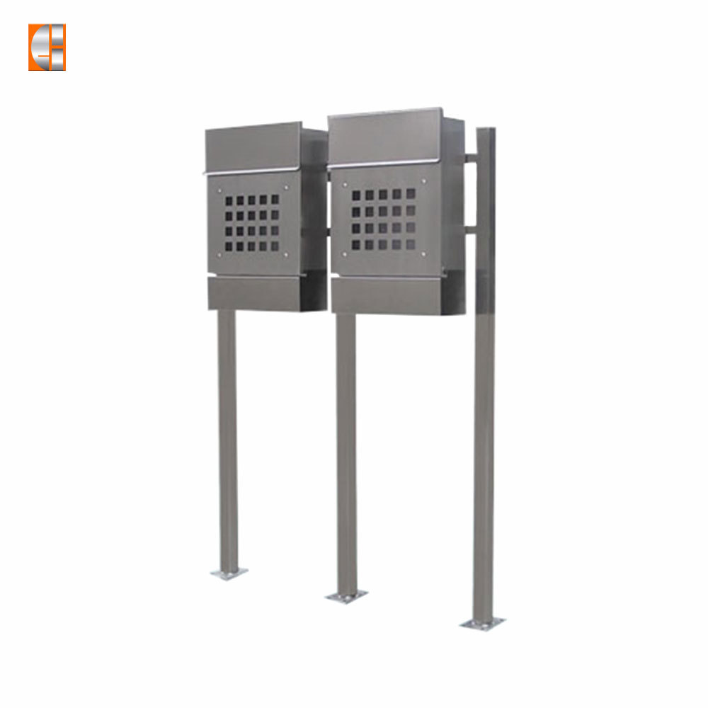Post mount mailbox stainless steel newspaper free standing lock letter box wholesale OEM supplier China
