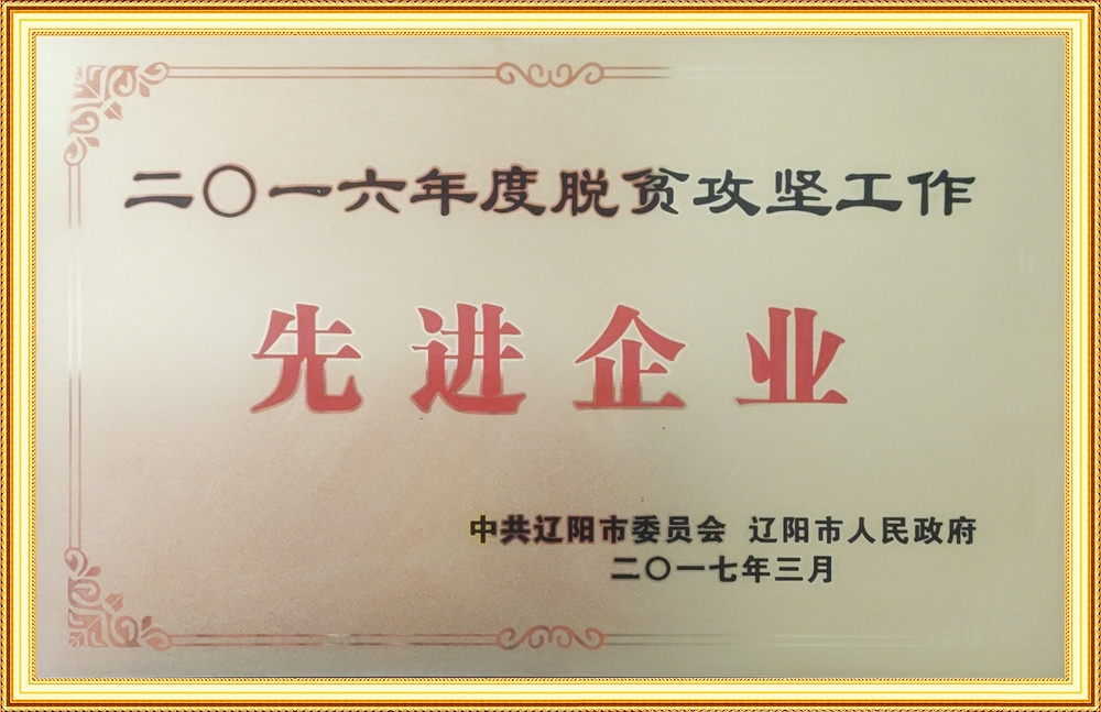 2016年度脫貧攻堅工作先進企業(yè)
