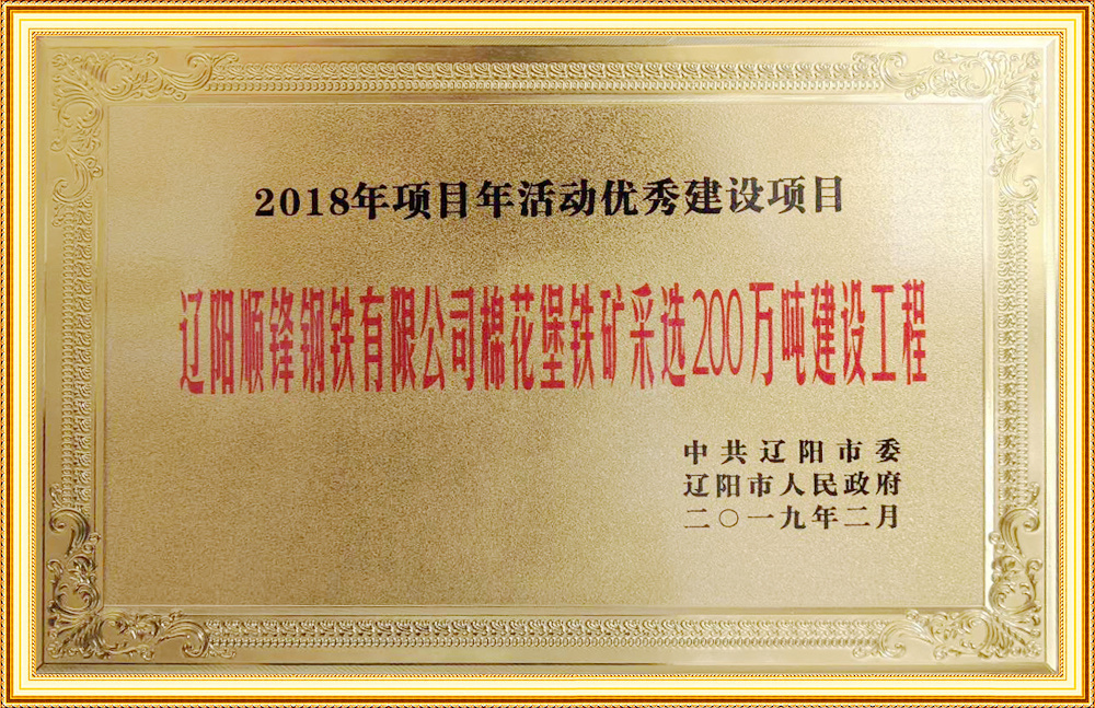 2018年項目年活動優(yōu)秀建設項目
