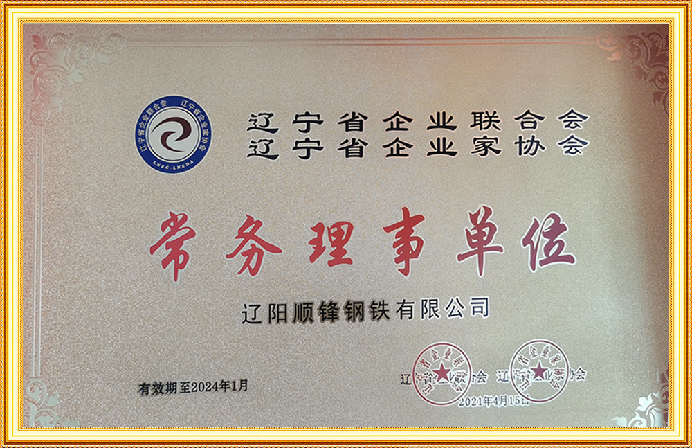 遼寧省企業(yè)聯(lián)合會常務理事單位
