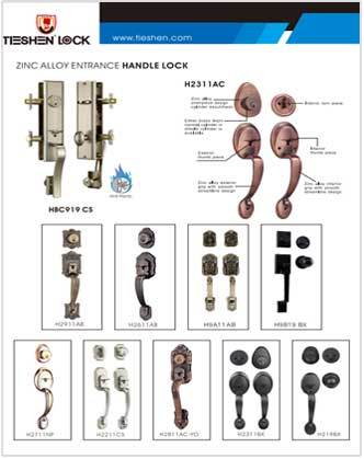 ZINC ALLOY ENTRANCE HANDLE LOCK