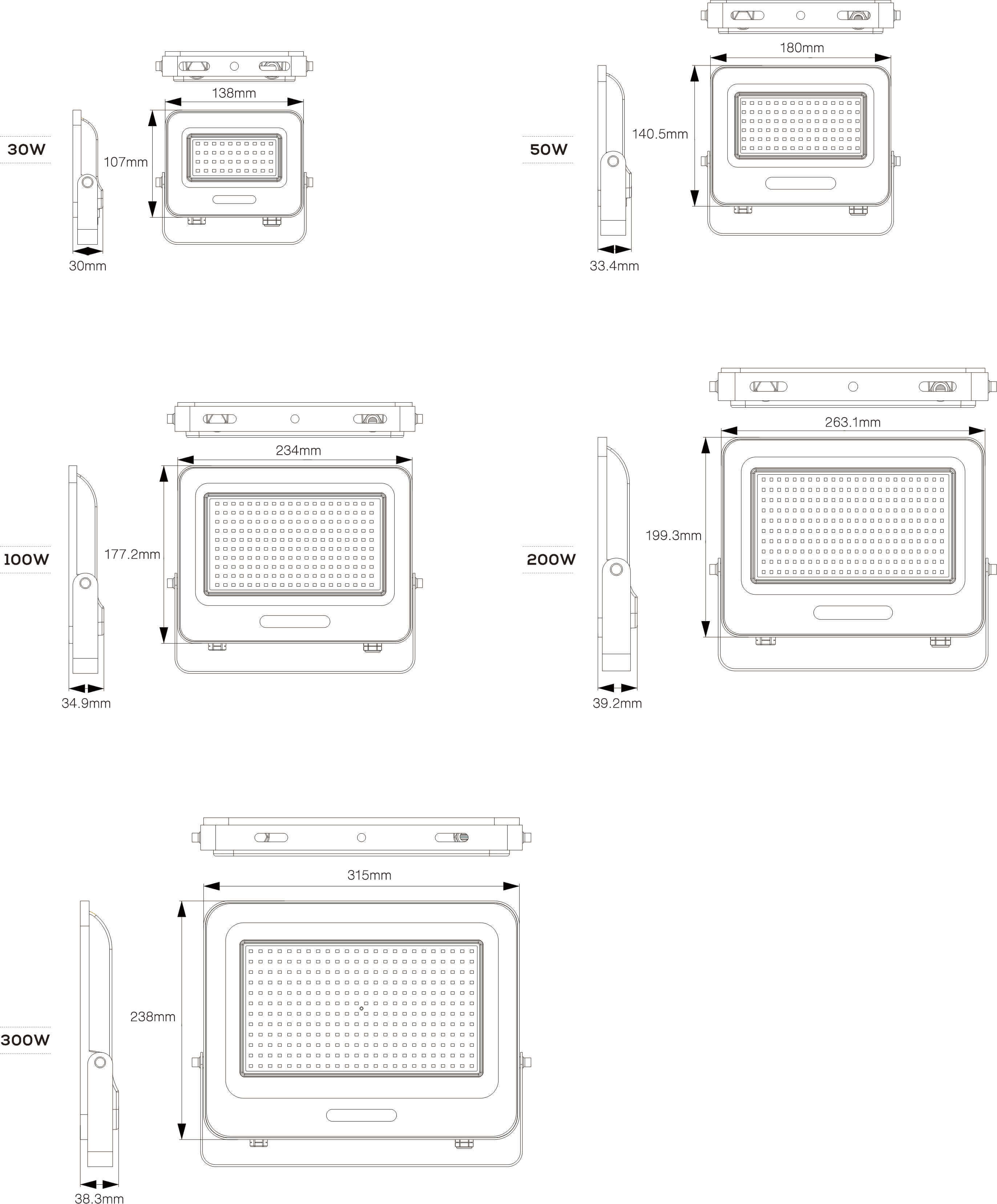Projecteur d'inondation HR05