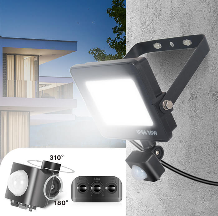 Projecteur LED modèle HS-AK avec détecteur de mouvement