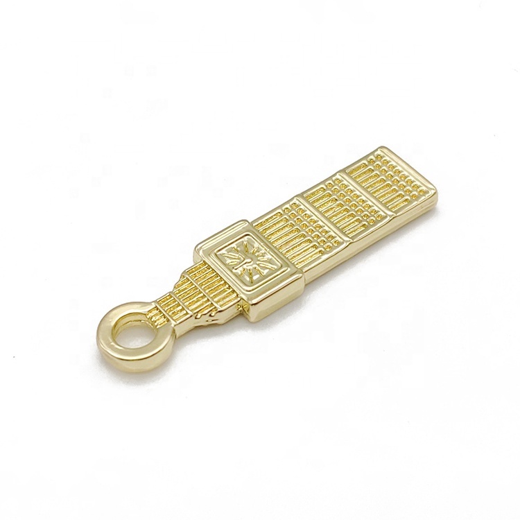 Newest Design Alloy Light Gold Zipper Puller Slider Metal Accessories for Bags