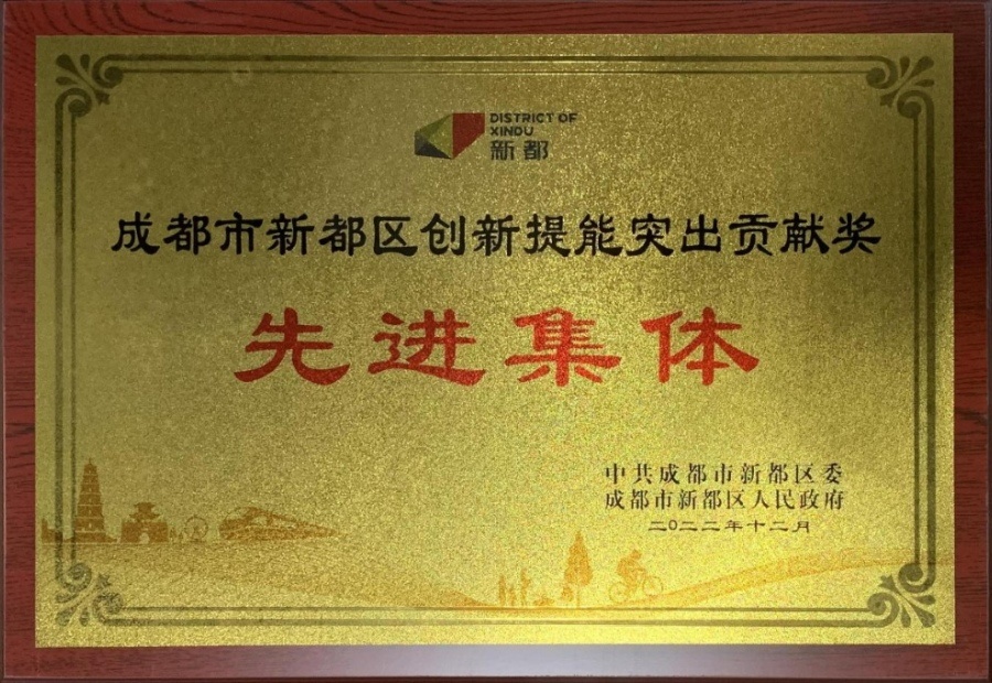 成都市新都区创新提能突出贡献奖先进集体