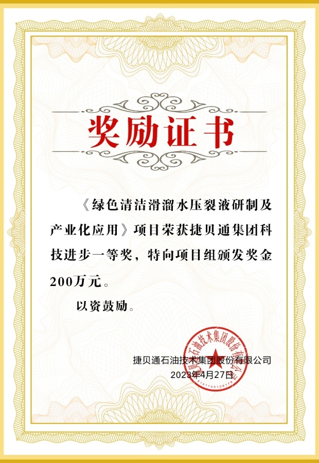 科技进步一等奖