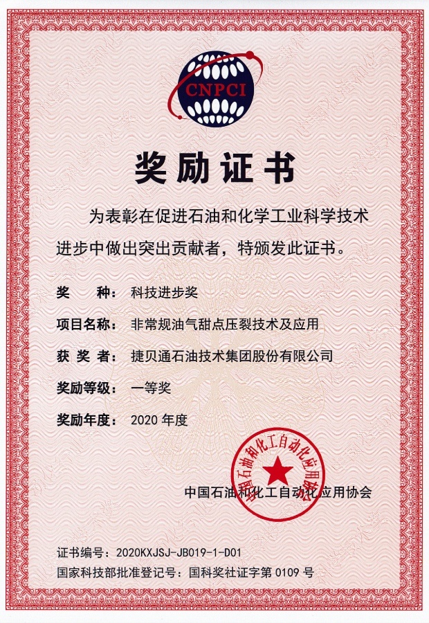 科技进步一等奖
