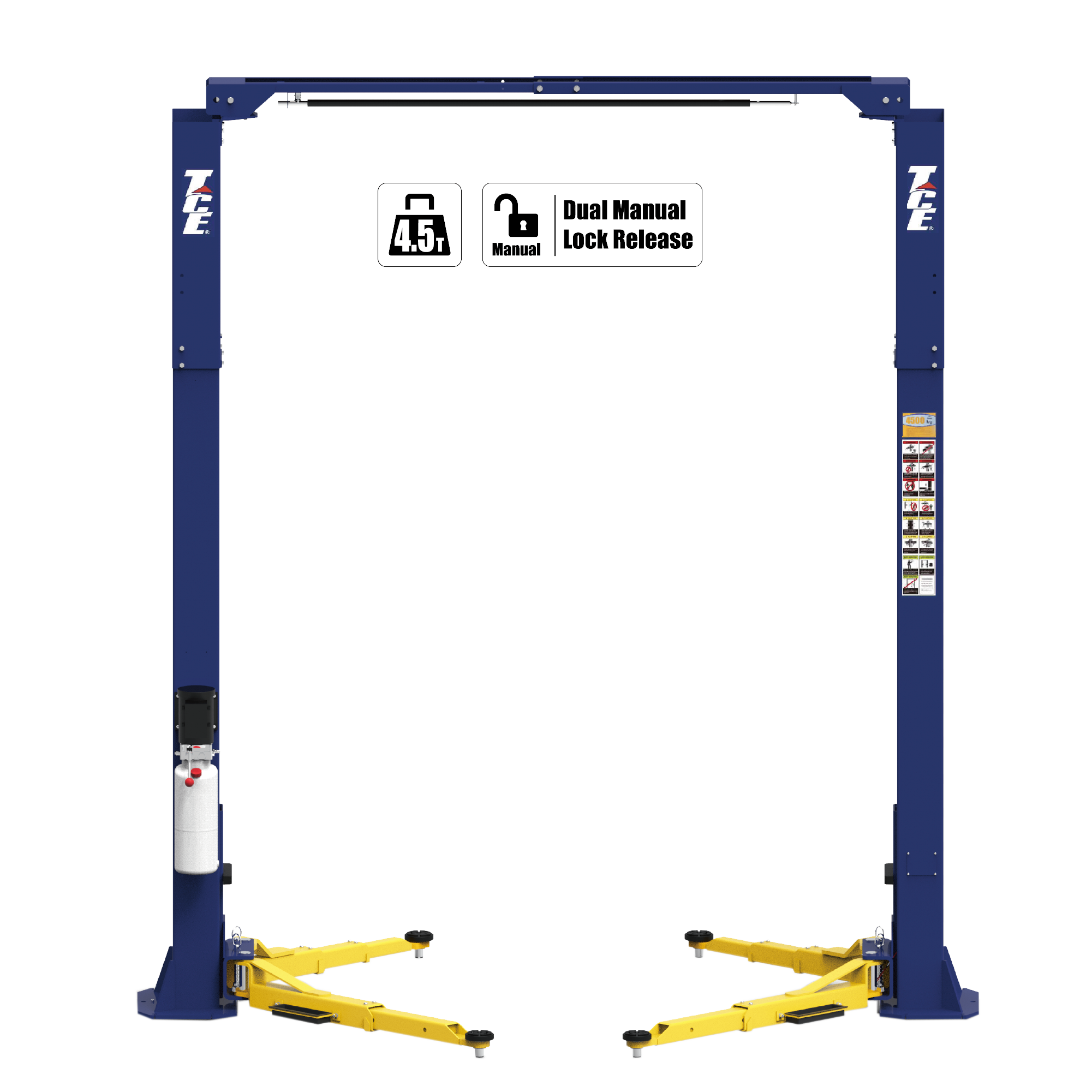 4.5 Ton Clear Floor Heavy Duty Car Lift QJY245LD