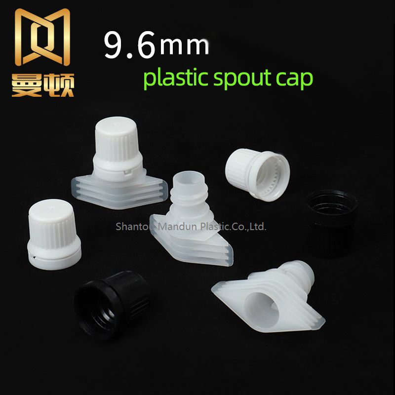 Tubos de tapa de plástico 9,6mm fabricantes de tapa de boquilla de plástico para doypack Bolsa de desinfectante de manos Bolsa de detergente para ropa