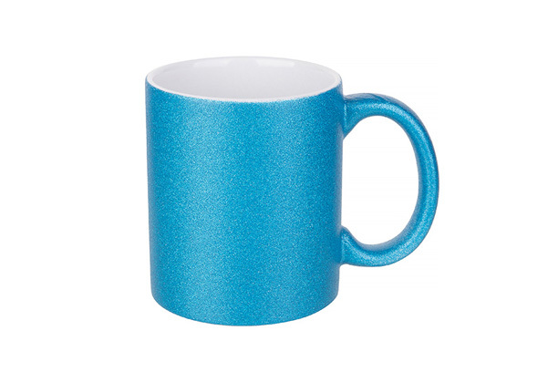 11 oz. Glitter Mug-Lake Blue