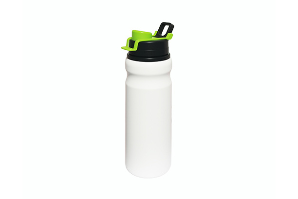 750ml Aluminum Bottle w/Slim Body, w/Colored Flip-top Cap-Green
