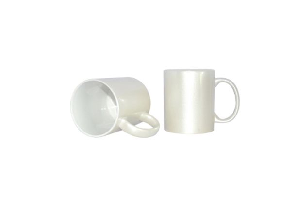 11 oz. Sparkling Mug, Pearl White
