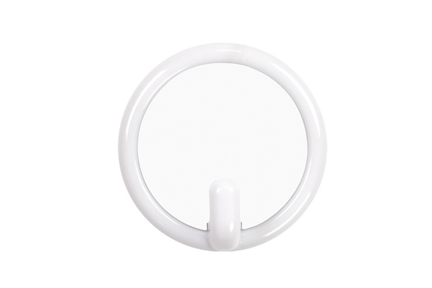 White Round Shape Plastic Hook (Big)