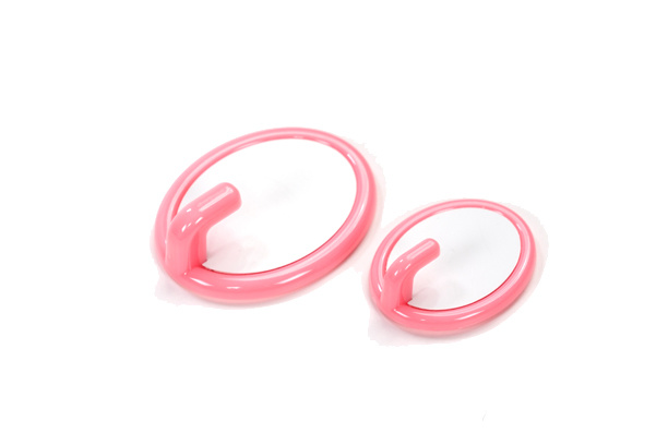 Pink Oval Shape Plastic Hook (Small)