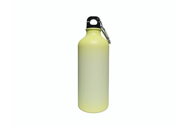 600ml Cold Color Changing Aluminum Sport Water Bottle - Yellow