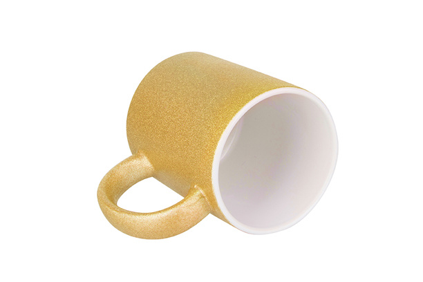 11 oz. Glitter Mug-Gold