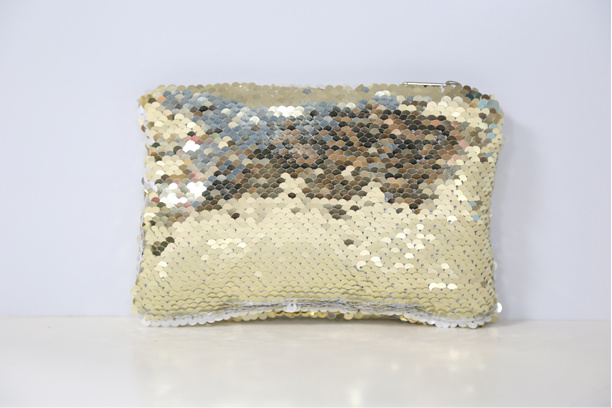 Sequin Purse, Golden Color
