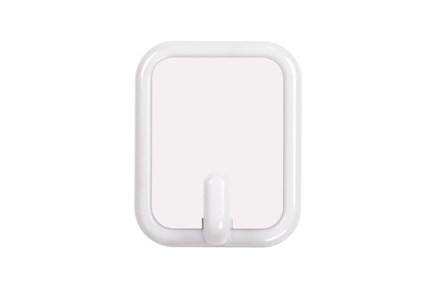 White Square Shape Plastic Hanger (Small)