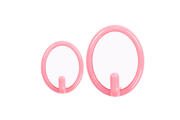Pink Oval Shape Plastic Hook (Big)