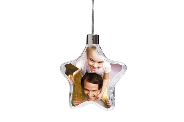Star Shape Plastic Christmas Ball